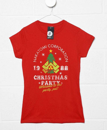 Nakatomi Christmas Party Womens T-Shirt 8Ball